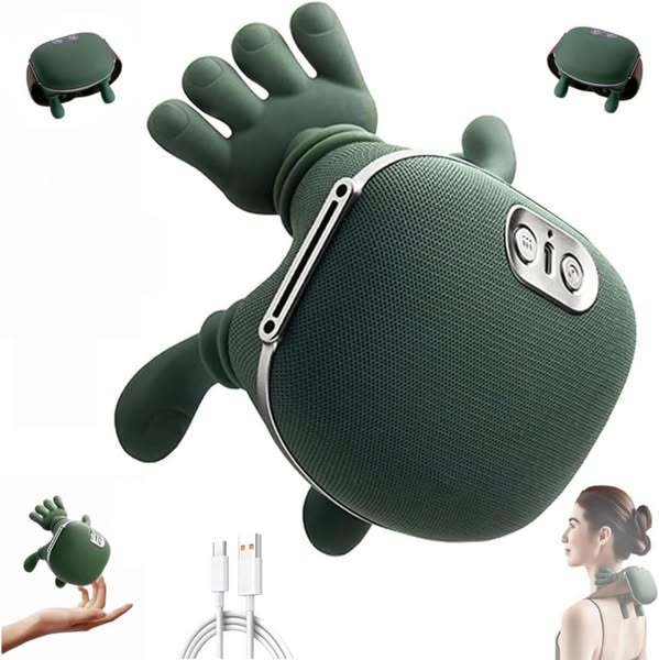 Vexalunes Portable Neck & Shoulder Massager with Heat Therapy